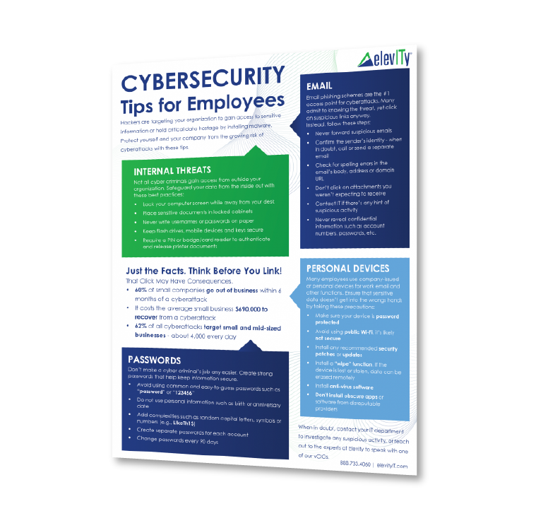 Cybersecurity Tips For Employees | Elevity